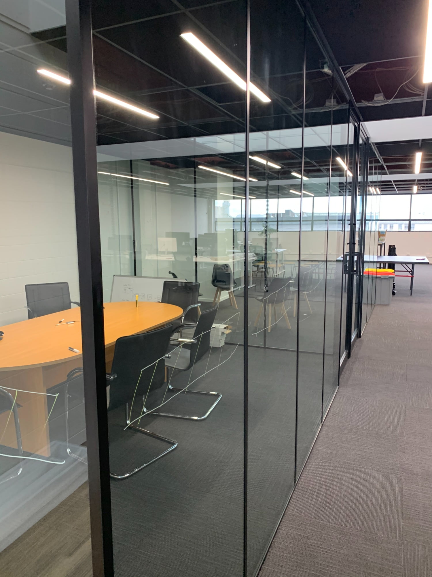 Gallery Detail: Glass Partition Walls